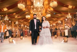 Enter the realm of romance as the couple makes their graceful entrance. Studio Kings Wedding Photography captures the dance of love and emotions in this enchanting moment.