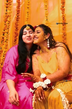 Join in the joy as the bride undergoes a transformational ritual during the Haldi ceremony. Studio Kings Wedding Photography showcases the beauty and cultural significance of this event.
