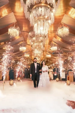 Feel the romance in the air as the couple's arrival unfolds their love story. Studio Kings Photography showcases the chemistry and connection in this heartwarming moment.