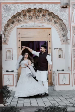 Radiate love together in these blissful pre-wedding portraits. Studio Kings Wedding Photography captures the joy and warmth that define their connection.