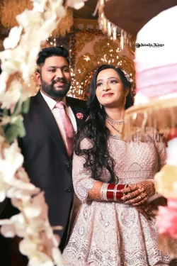 Feel the radiance of love in the couple's portrait bathed in natural light. Studio Kings Wedding Photography showcases the love and happiness that shine from within