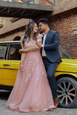 Embrace the radiant togetherness of their love in these elegant pre-wedding portraits. Studio Kings Photography highlights the sophistication and connection that foretell their journey.