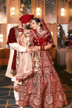 Feel the embrace of love in this couple's portrait filled with warmth. Studio Kings Wedding Photography showcases the tenderness and affection that mark their relationship.