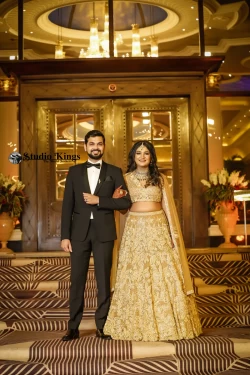 Experience the eternal love captured in this romantic couple's portrait. Studio Kings Wedding Photography reveals the deep connection and affection between the couple.