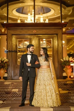 Experience the eternal love captured in this romantic couple's portrait. Studio Kings Wedding Photography reveals the deep connection and affection between the couple.